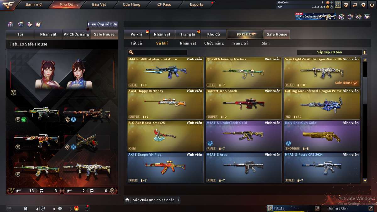 shop acc cf uy tin gia re